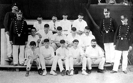 Team GB’s 1900 Cricket team: Something tells me the Barmy Army didn’t see them win.